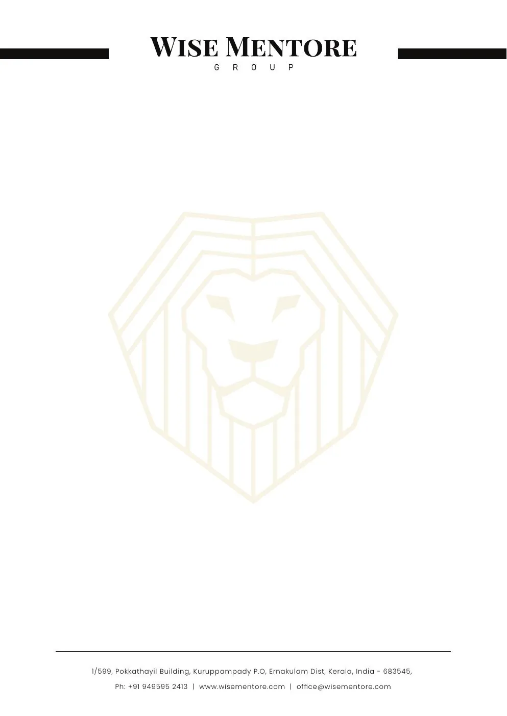 Corporate Letterhead — Wise Mentore